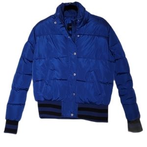 Fashion Nova puffer jacket blue small